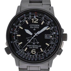 Citizen Eco-Drive Pro Master Solar Radio Controlled Titanium Watch H411-004911!